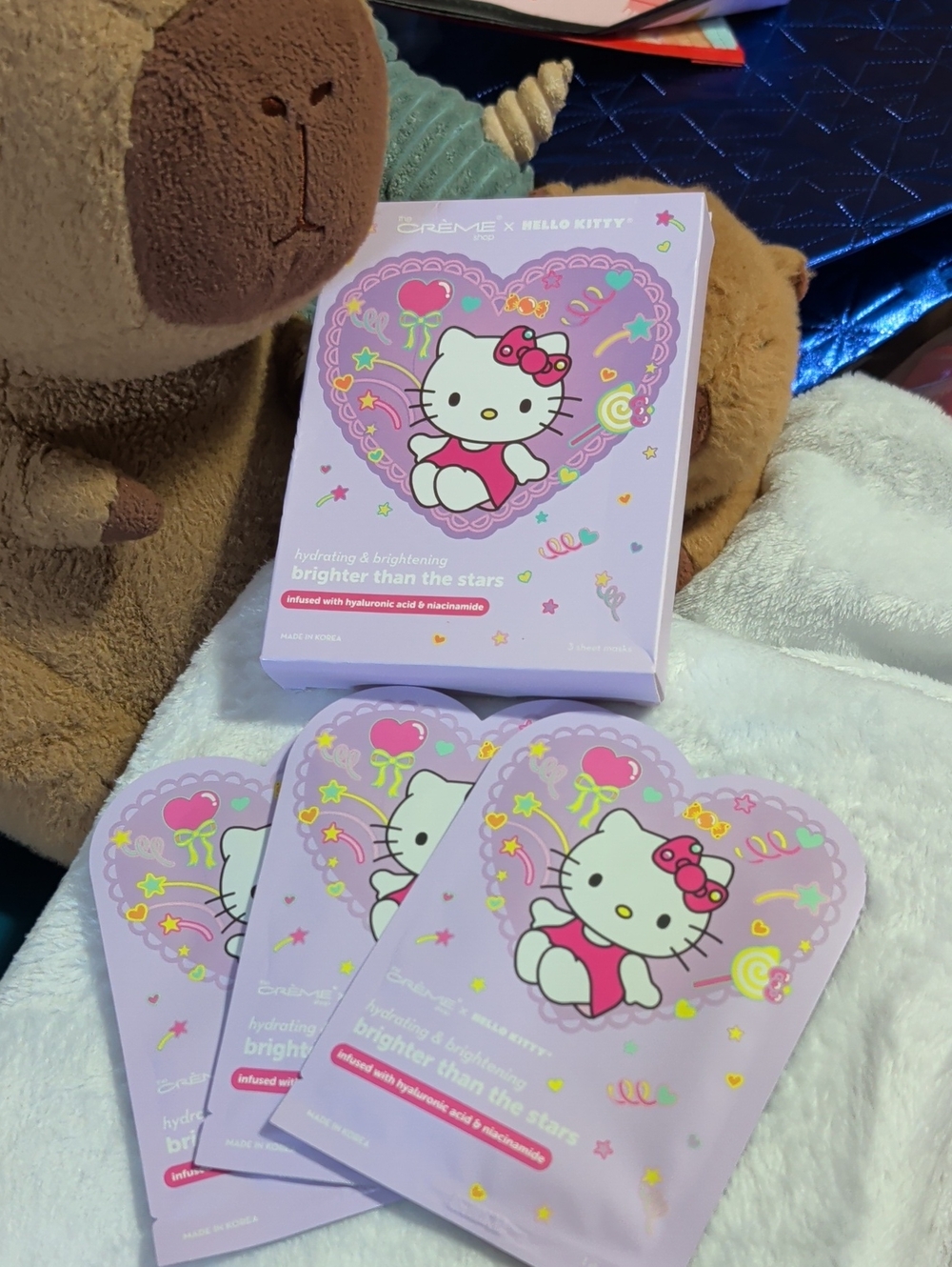 Hello Kitty Pink Hydrating & Brightening Sheet Masks